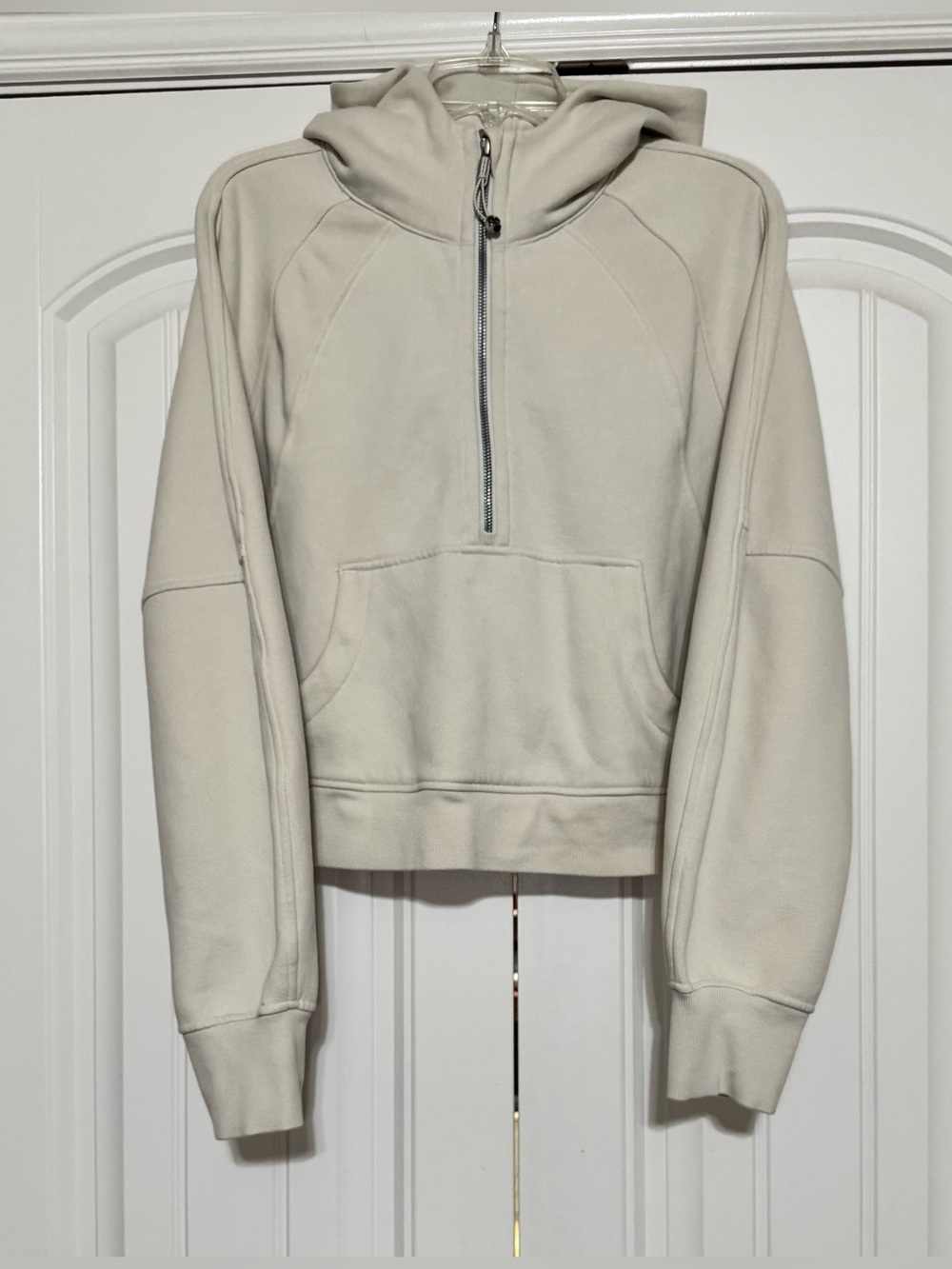 Lululemon Scuba Oversized Half-Zip Hoodie in Bone Size M/L